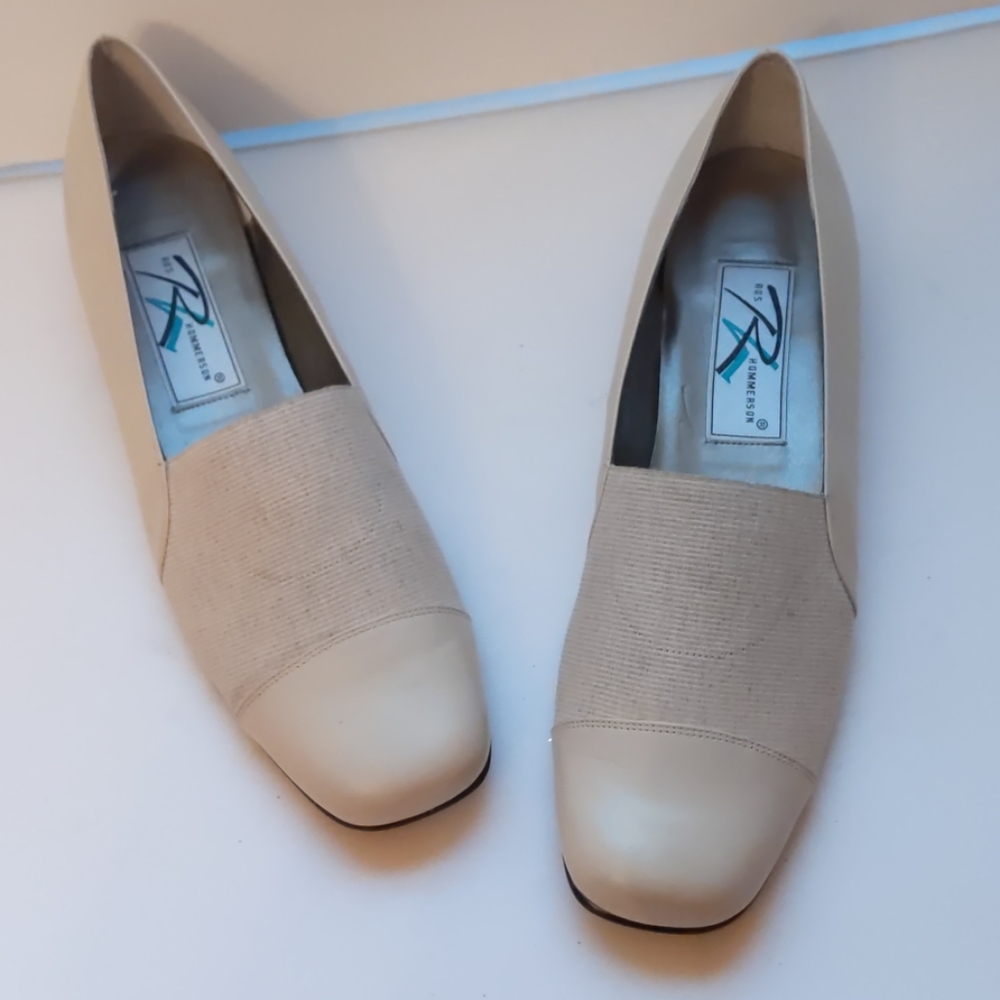 Ros Hommerson beige flats-sz 10N